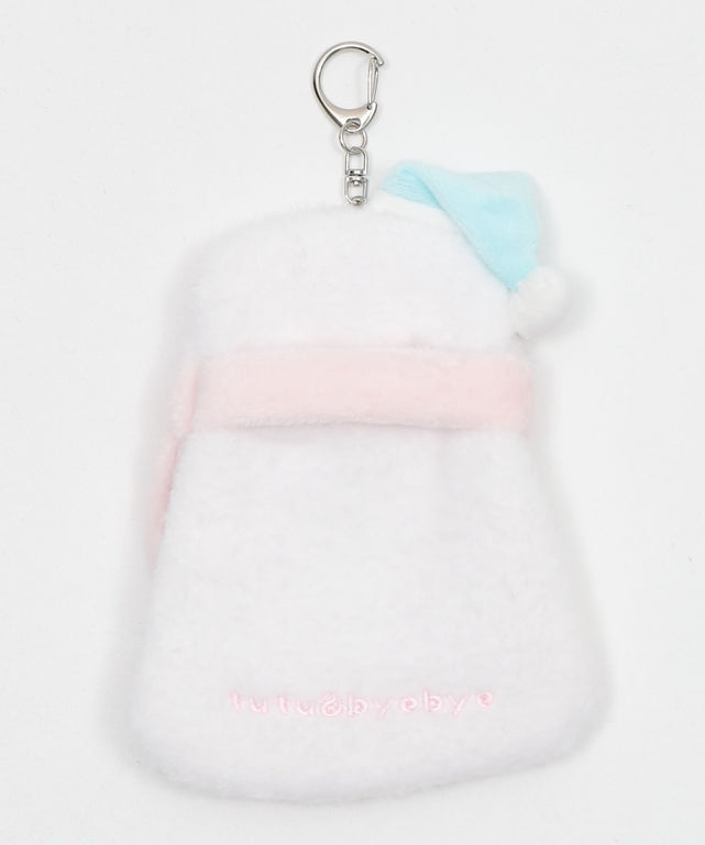 ふわもこスノーカードホルダーキーホルダー