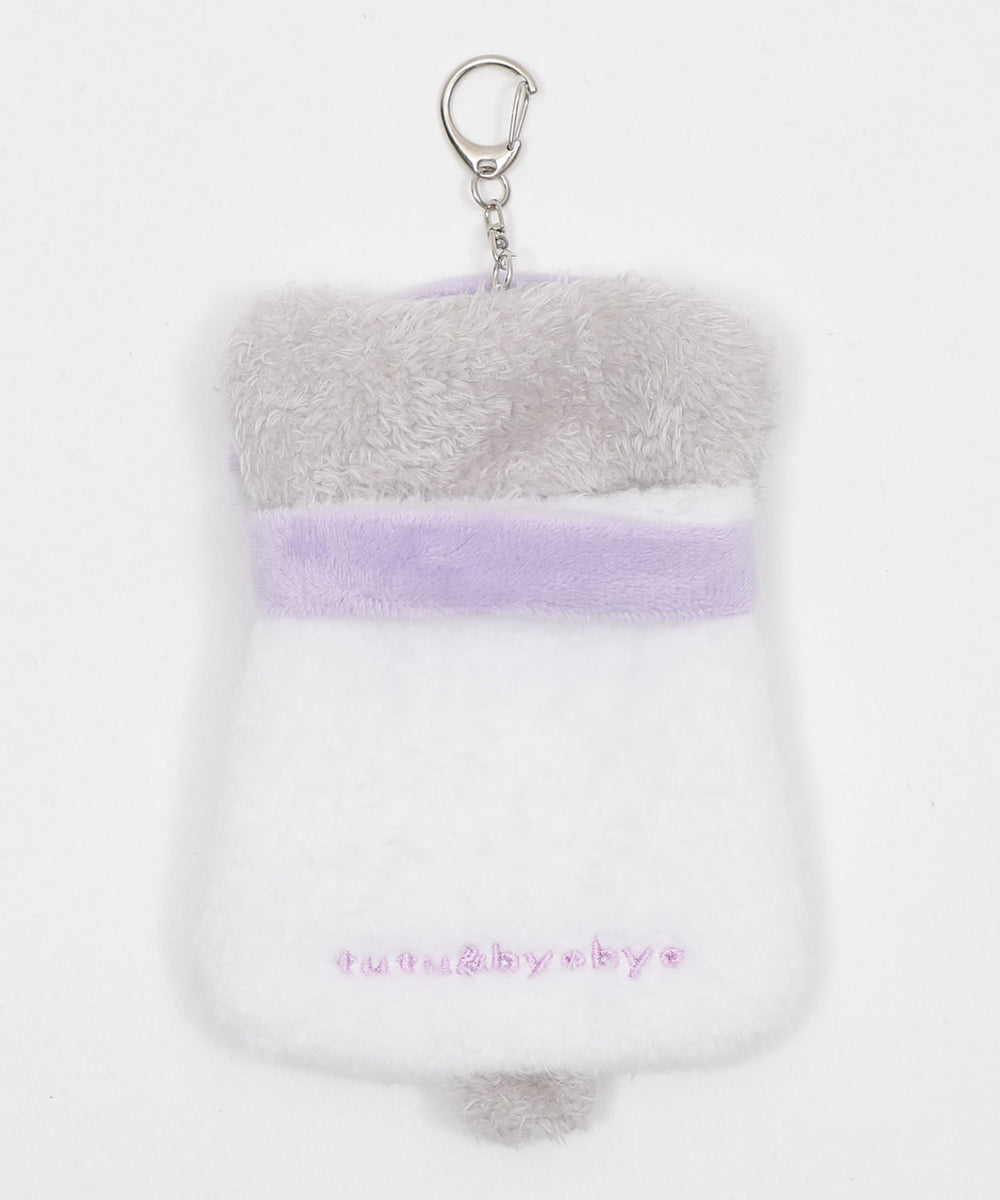 ふわもこスノーカードホルダーキーホルダー