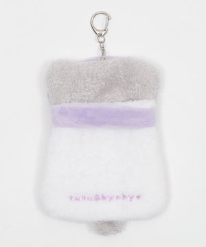 ふわもこスノーカードホルダーキーホルダー