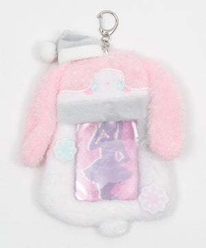 ふわもこスノーカードホルダーキーホルダー