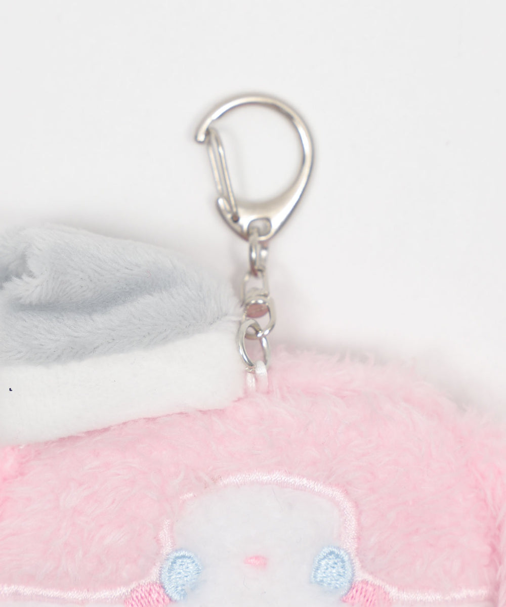 ふわもこスノーカードホルダーキーホルダー