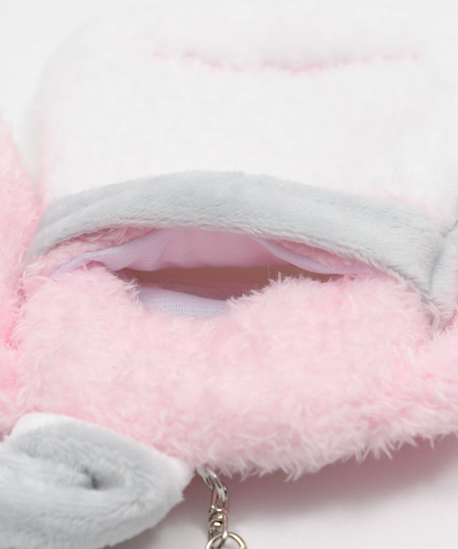 ふわもこスノーカードホルダーキーホルダー