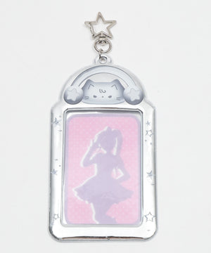 メタリックカードホルダーキーホルダー