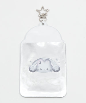 メタリックカードホルダーキーホルダー