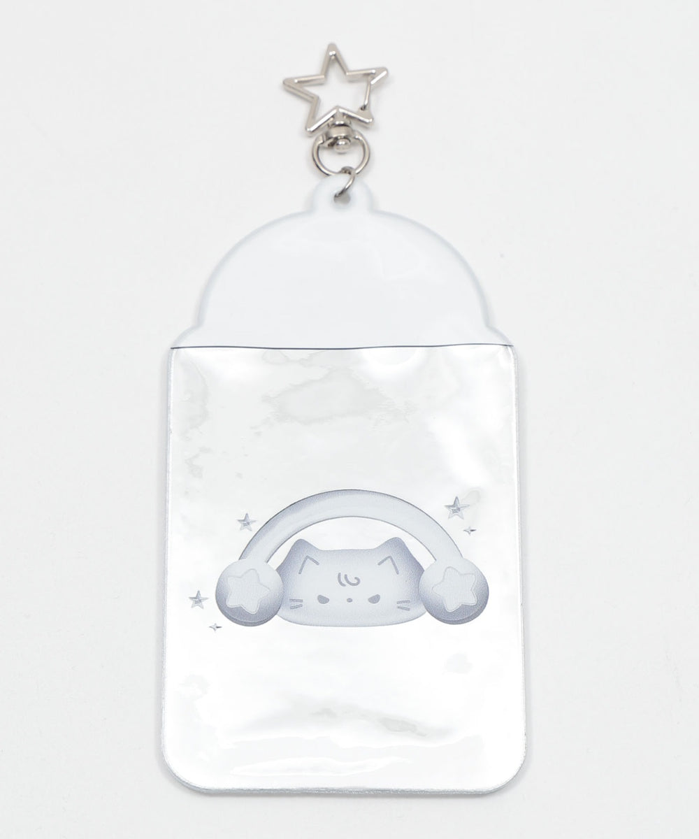 メタリックカードホルダーキーホルダー