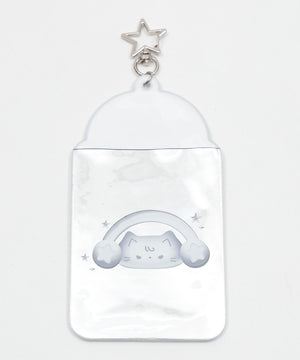 メタリックカードホルダーキーホルダー