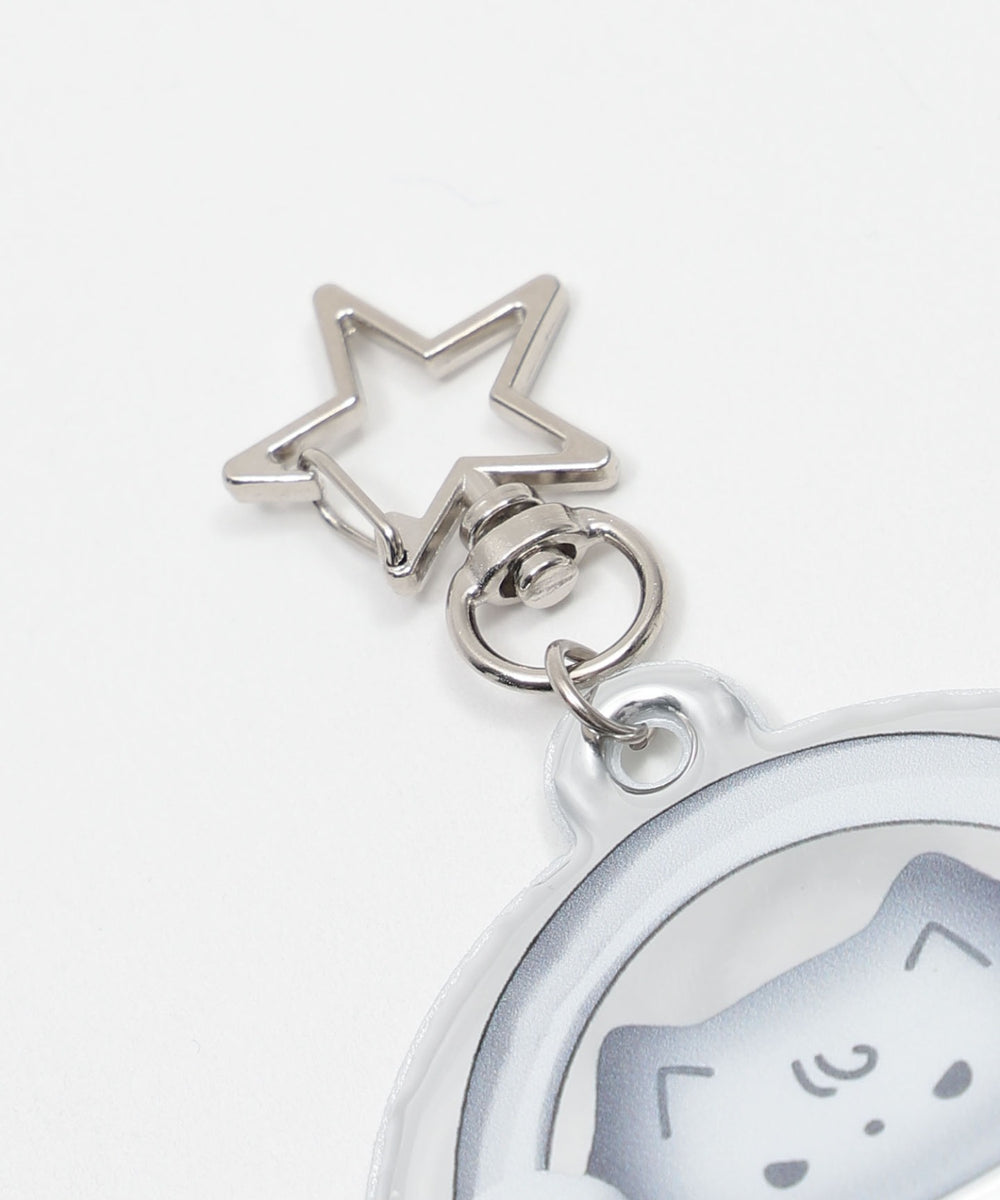 メタリックカードホルダーキーホルダー