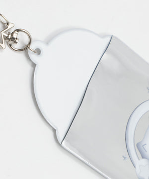 メタリックカードホルダーキーホルダー