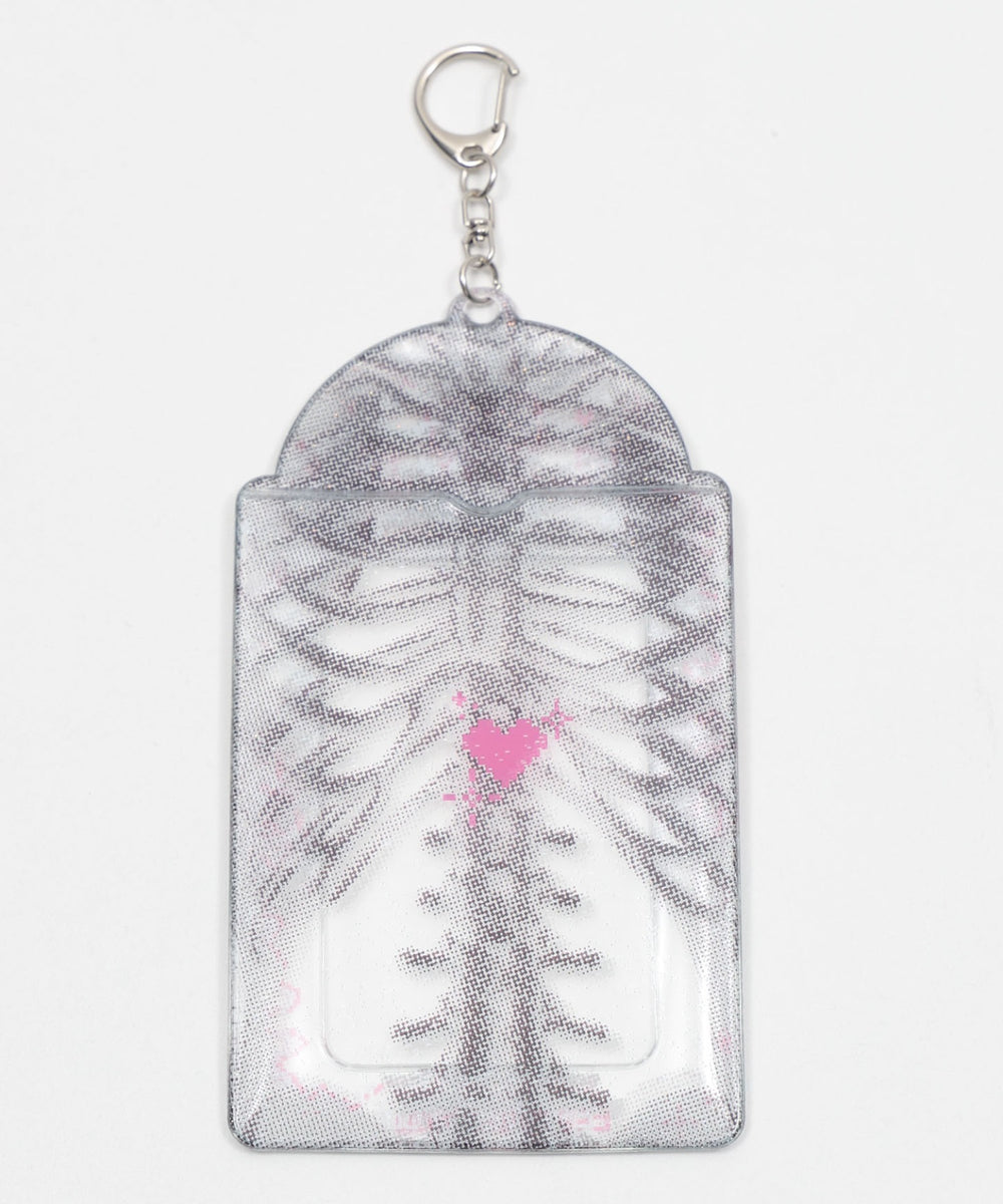 スケルトンカードホルダーキーホルダー