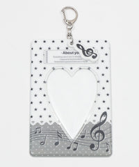 ハートフレームカードホルダーキーホルダー