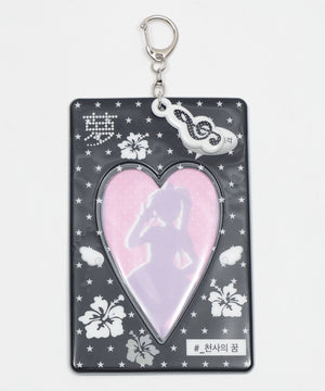 ハートフレームカードホルダーキーホルダー