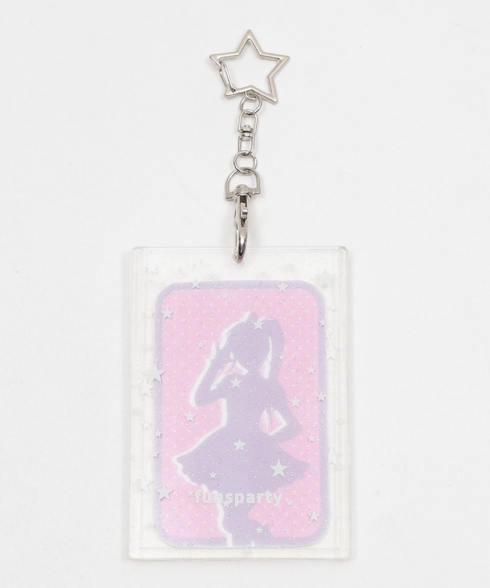 クリアカードホルダーキーホルダー