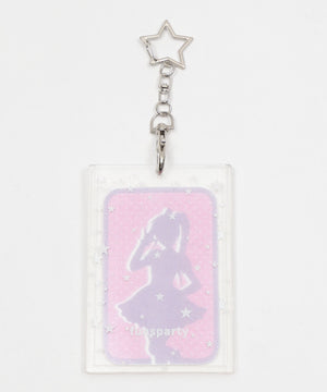 クリアカードホルダーキーホルダー