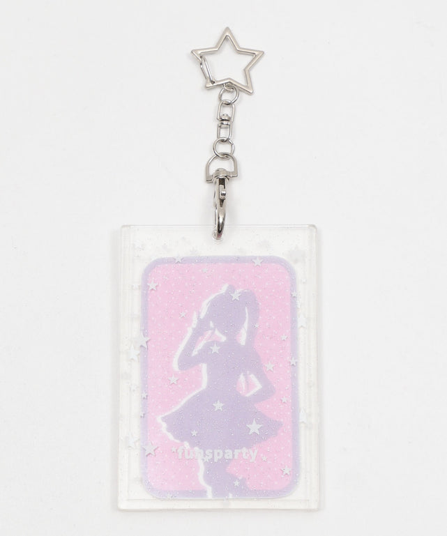 クリアカードホルダーキーホルダー