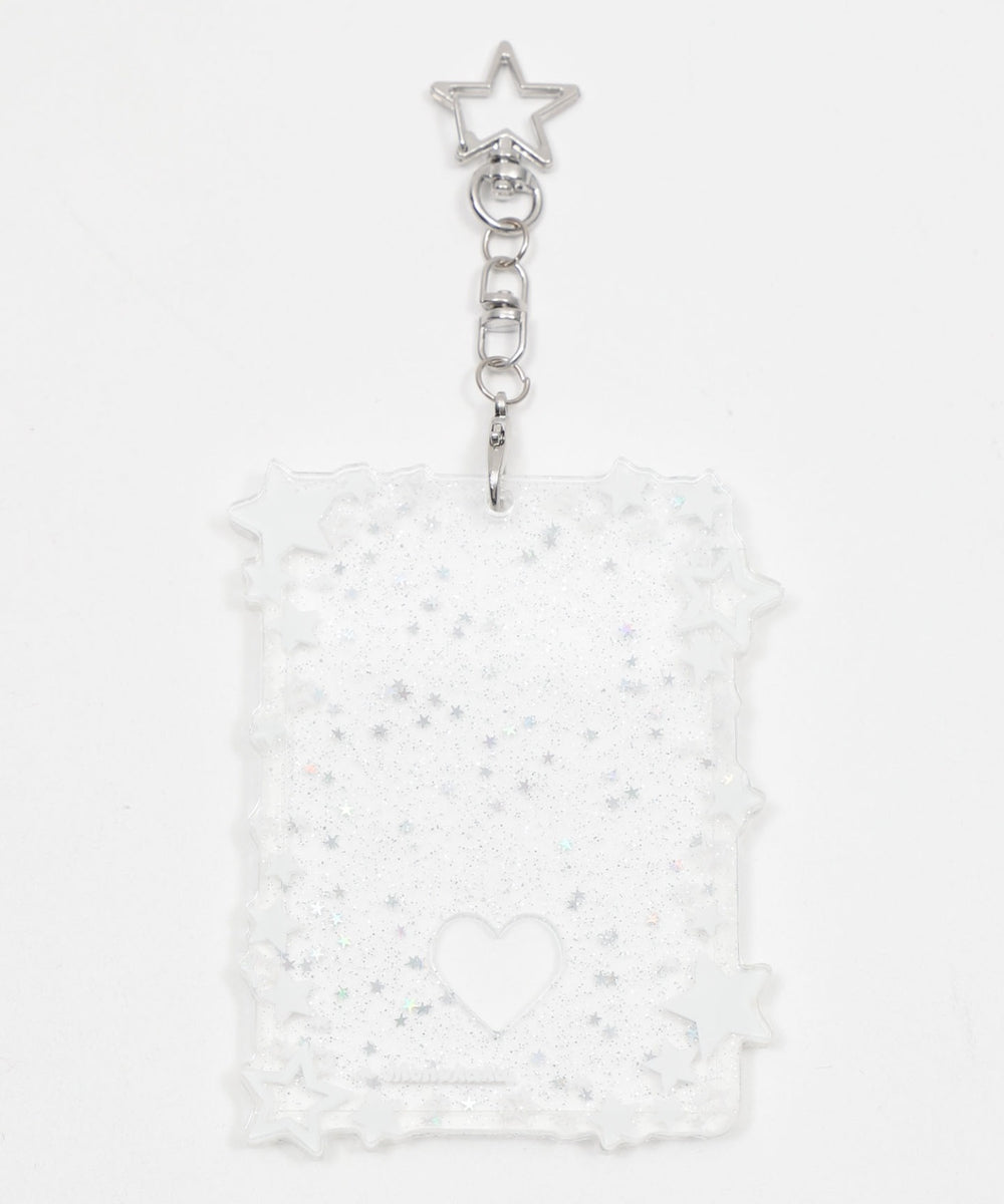 キラキラスターカードホルダーキーホルダー