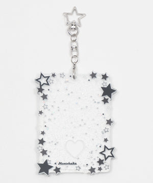 キラキラスターカードホルダーキーホルダー