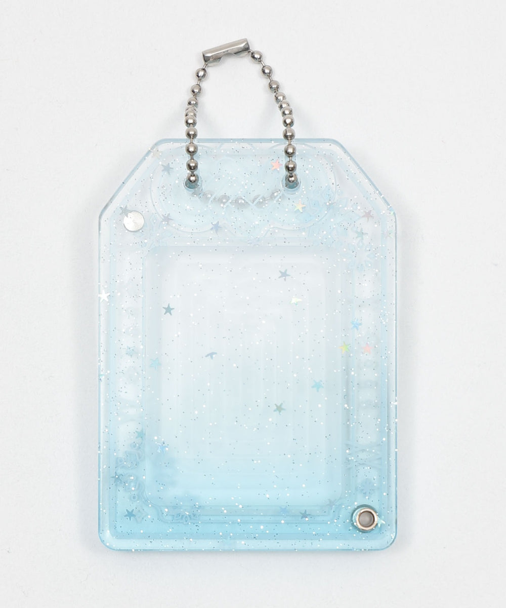 クリアお守りIDフォトケースキーホルダー