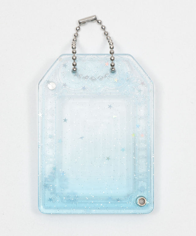 クリアお守りIDフォトケースキーホルダー