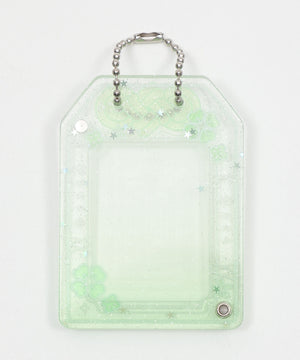 クリアお守りIDフォトケースキーホルダー