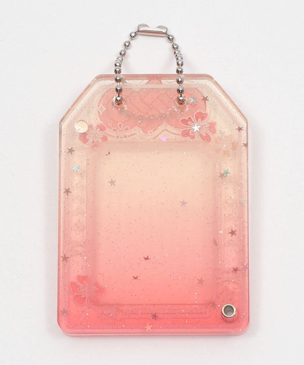 クリアお守りIDフォトケースキーホルダー