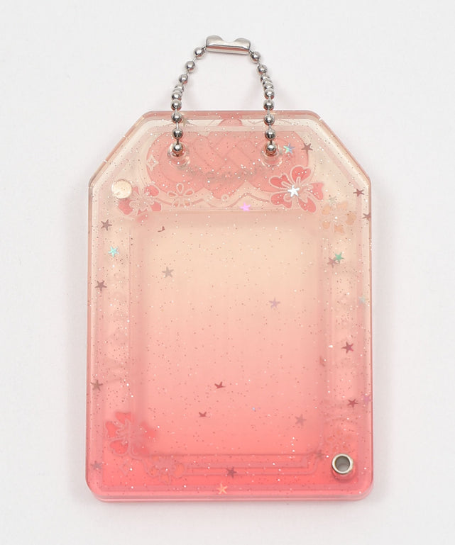 クリアお守りIDフォトケースキーホルダー