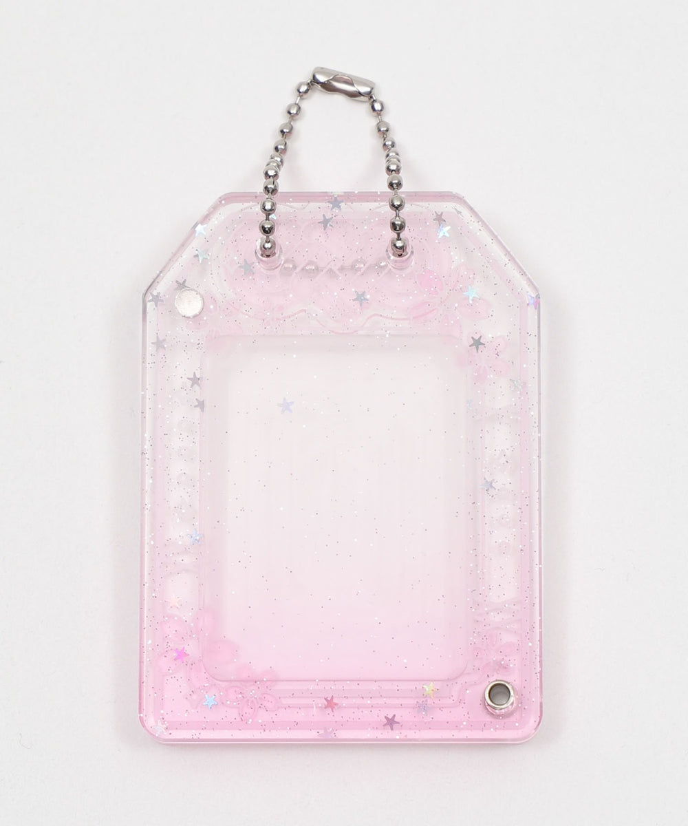 クリアお守りIDフォトケースキーホルダー