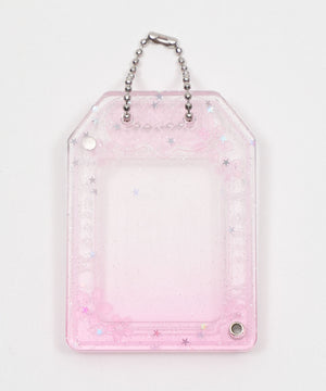 クリアお守りIDフォトケースキーホルダー