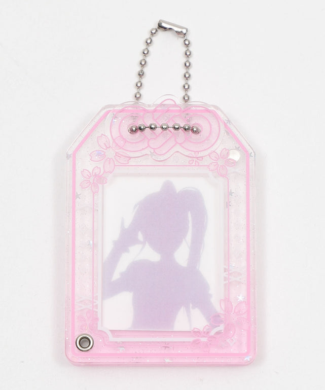 クリアお守りIDフォトケースキーホルダー
