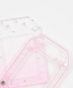 クリアお守りIDフォトケースキーホルダー