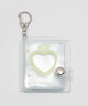 クリアハートIDフォトアルバムキーホルダー/イエロー