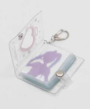 クリアハートIDフォトアルバムキーホルダー