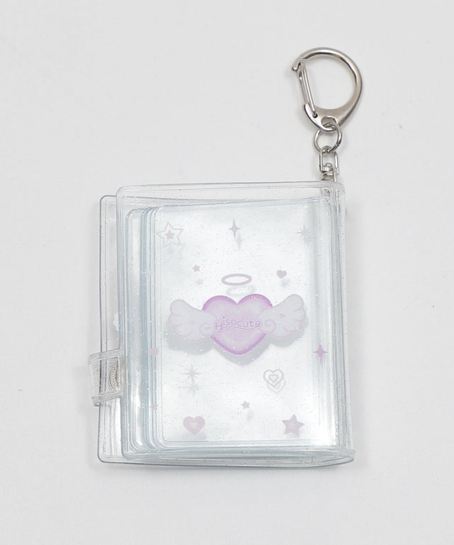 クリアハートIDフォトアルバムキーホルダー