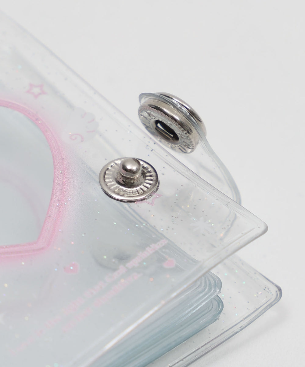 クリアハートIDフォトアルバムキーホルダー