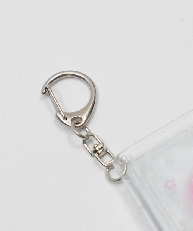 クリアハートIDフォトアルバムキーホルダー