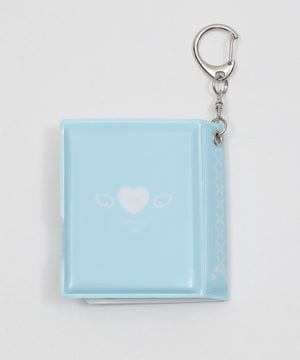 リボンハートIDフォトアルバムキーホルダー