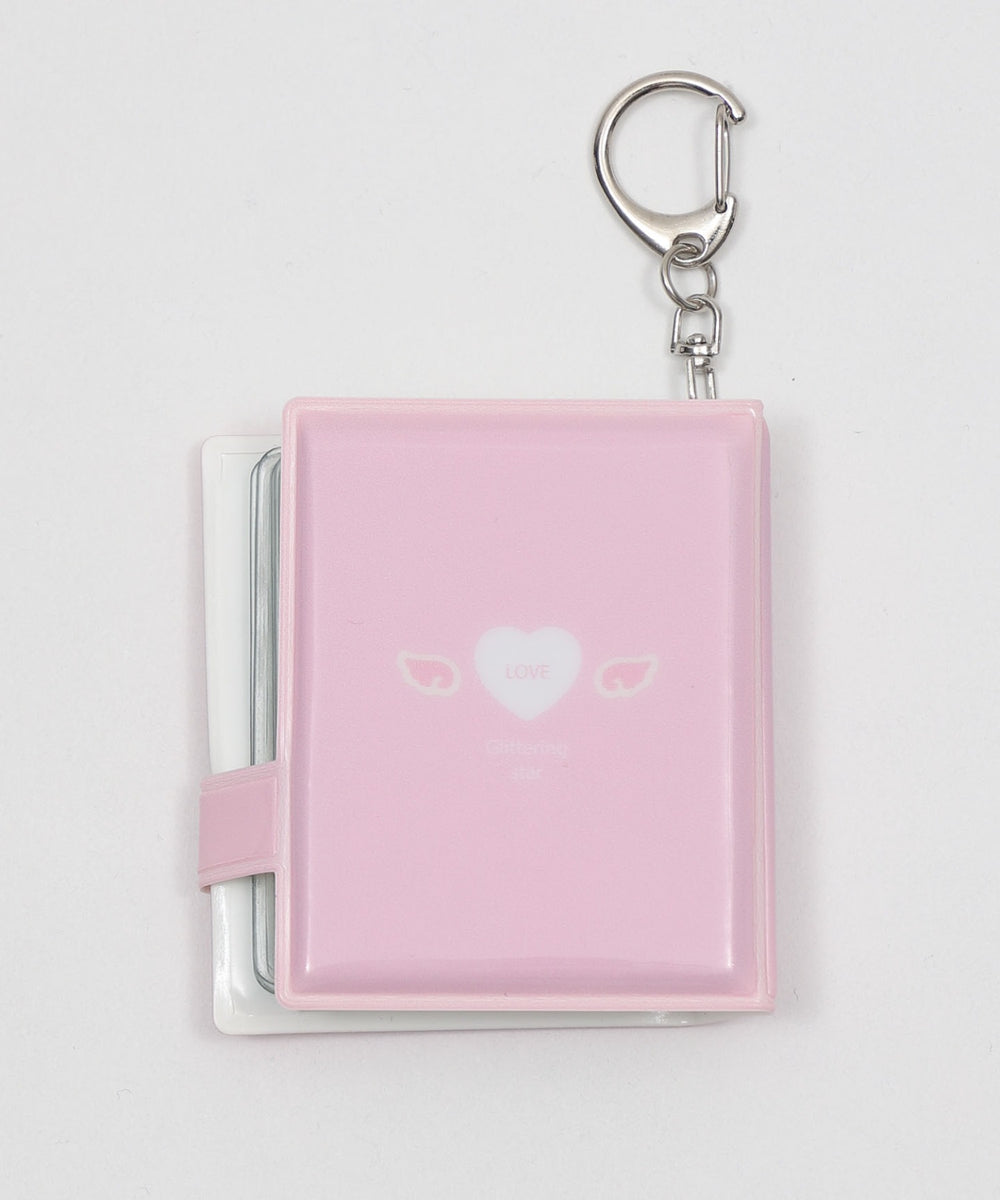 リボンハートIDフォトアルバムキーホルダー
