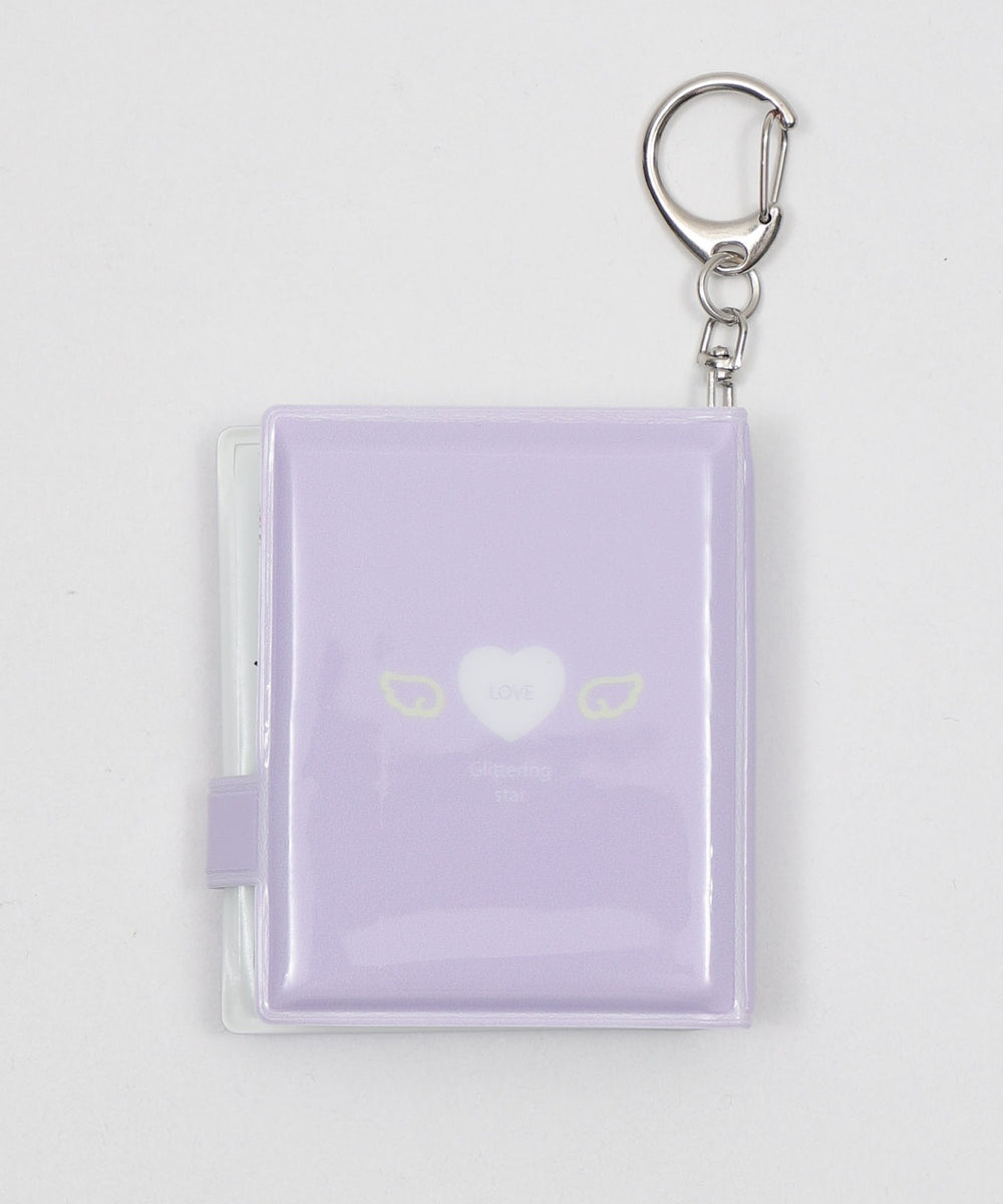 リボンハートIDフォトアルバムキーホルダー