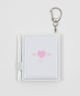 リボンハートIDフォトアルバムキーホルダー