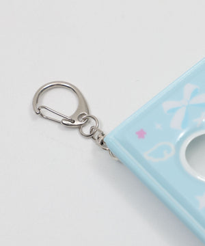 リボンハートIDフォトアルバムキーホルダー