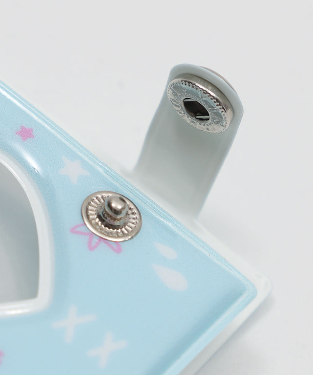 リボンハートIDフォトアルバムキーホルダー