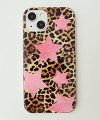 レオパードスターiphoneケース（ピンク）