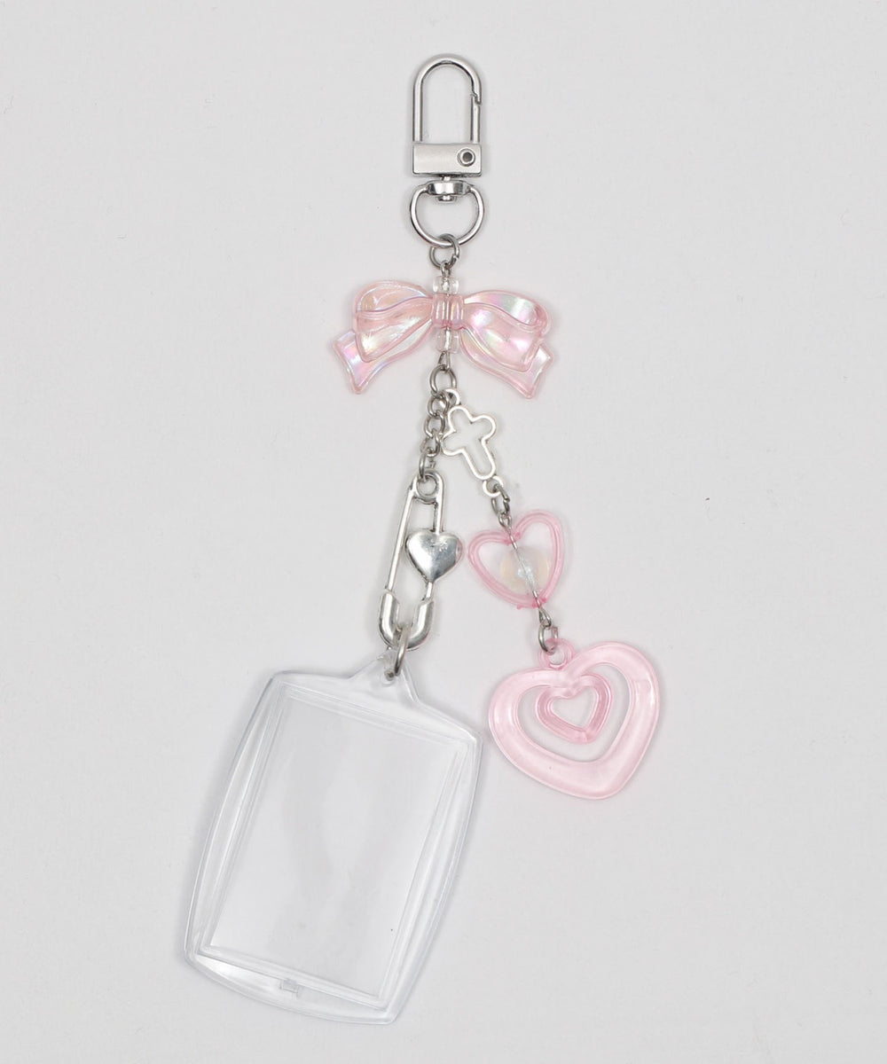 ビーズIDフォトケースキーホルダー
