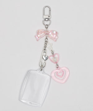 ビーズIDフォトケースキーホルダー