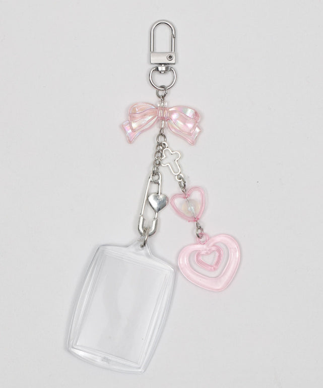 ビーズIDフォトケースキーホルダー