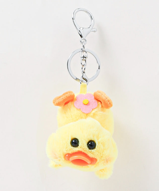 ずっこけあひるぬいぐるみキーホルダー/イエロー