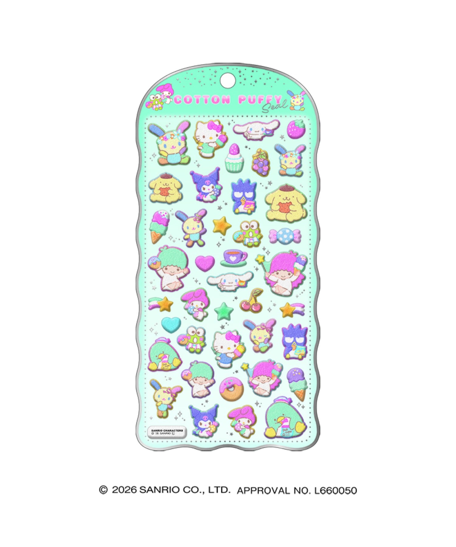サンリオキャラクターズ コットンパフィーシール｜WEGO（ウィゴー