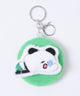 すやすやあにまるぬいぐるみミラーキーホルダー/グリーン