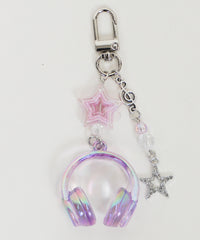 オーロラクリアヘッドホンキーホルダー
