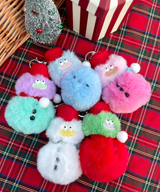 BIG雪だるまモンスターぬいぐるみキーホルダー