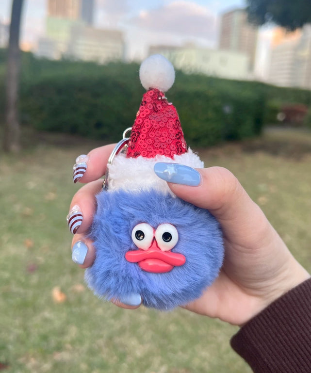 メリクリサンタモンスターぬいぐるみキーホルダー/ブルー